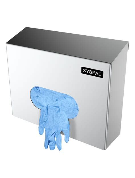 stainless steel glove box dispenser|glove rack for disposable gloves.